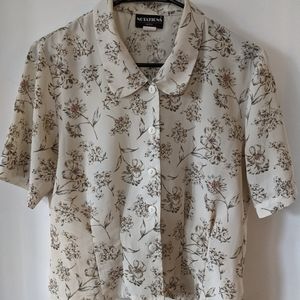 Vintage women's floral blouse
